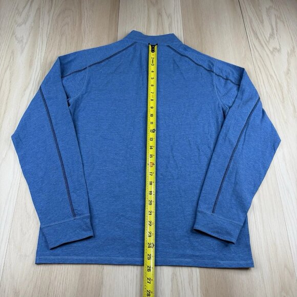 Tasc Bamboo Performance 1/4 Zip Long Sleeve Pullover Men’s Size S Small Blue Sol - Picture 9 of 9
